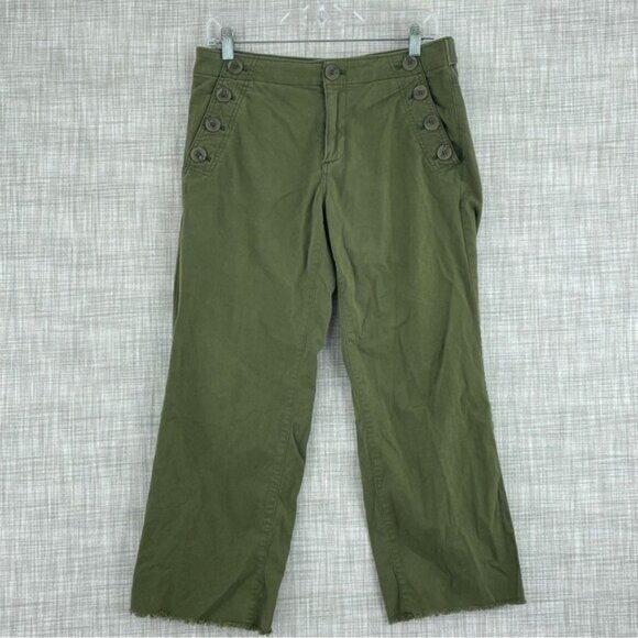 Sanctuary Pants - Sanctuary Womens Size 27 raw hem green straight leg pants a1346